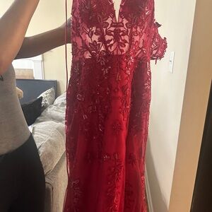 Burgundy Prom dress